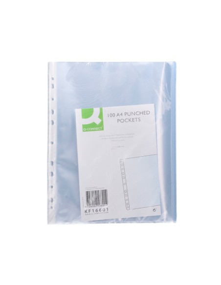 FUNDA MULTITAL.Q-CONNECT DIN A4 80 MC CRISTAL 100U**73563