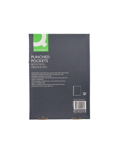 FUNDA MULTITAL.Q-CONNECT FL.80 MC PIEL NARANJA 100U**20408