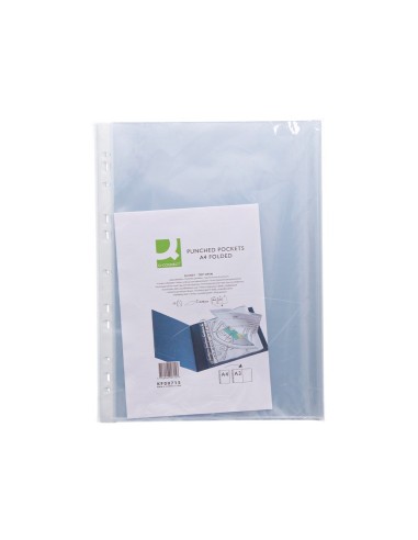 FUNDA MULTI.Q-CON A4 80 MIC CRISTAL C/AP.SUP/LATERAL IZQ.25U. KF00714