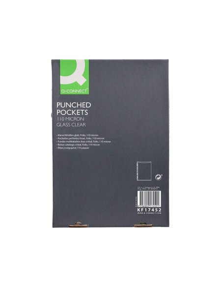 FUNDA MULTI.Q-CON FOLIO PVC 110 MICRAS CRISTAL C/100 KF17452**949535