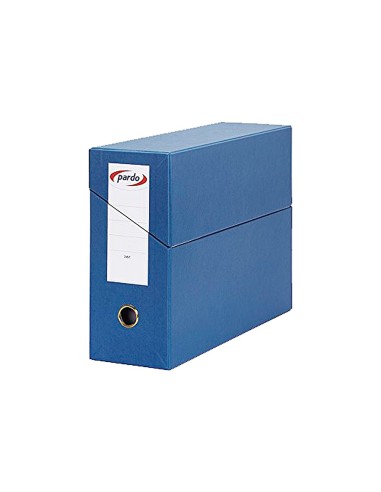 CAJA TRANSFERENCIA PARDO FL.FORRADO EXTRA DOBLE L.80MM C/TARJETERO AZ