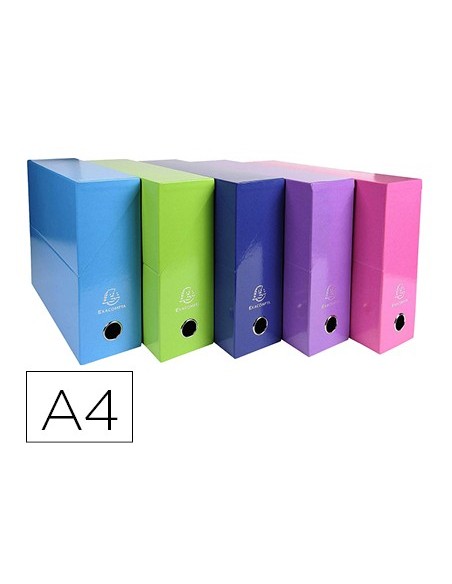 CAJA TRANSFERENCIA EXACOMPTA IDERAMA A4 L90 MM SURT.