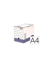 CAJA ARCHIVO DEFINITIVO FELLOWES A4 CARTON RECIC 100%  200MM AUTO AZ. 2