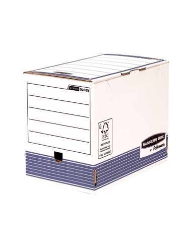 CAJA ARCHIVO DEFINITIVO FELLOWES A4 CARTON RECIC 100%  200MM AUTO AZ.