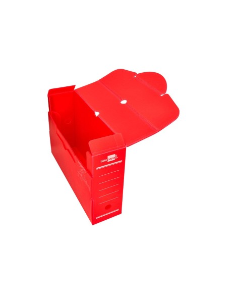 CAJA ARCHIVO DEFINITIVO PLASTICO ROJO TAMAÑO 36X26X10 CM