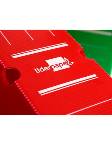 CAJA ARCHIVO DEFINITIVO PLASTICO ROJO TAMAÑO 36X26X10 CM