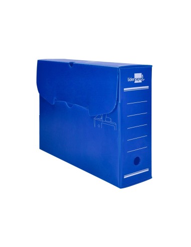 CAJA ARCHIVO DEFINITIVO PLASTICO AZUL TAMAÑO 36X26X10 CM