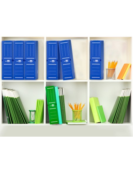 CAJA ARCHIVO DEFINITIVO PLASTICO AZUL TAMAÑO 36X26X10 CM
