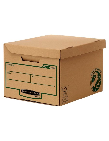 CAJON FELLOWES CARTON RECICLADO CAP. ARCHIVADORES 6UD. 80MM