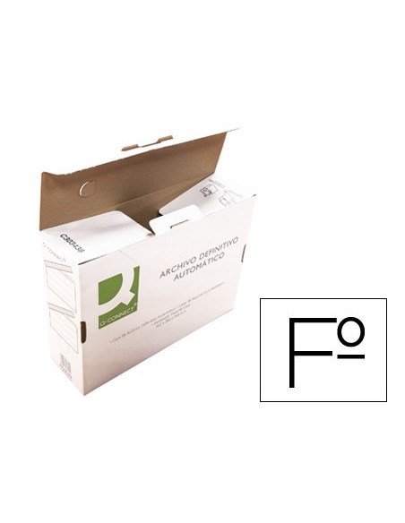 CAJA ARCHIVO DEF.FL RECICLADO C/LENGUETAS 255X360X100MM.KF22349
