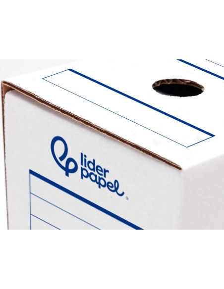 CAJA ARCH DEF AUT. FL. CARTON RECICL 325G LOMO 100MM BL.360X100X255MM