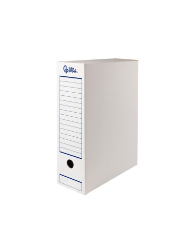 CAJA ARCH DEF AUT. FL. CARTON RECICL 325G LOMO 100MM BL.360X100X255MM