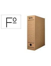 CAJA ARCH DEF FL. CARTON RECICL 325G  LOMO 100MM KRAFT 365X100X251MM