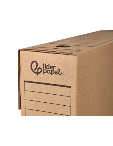 CAJA ARCH DEF FL. CARTON RECICL 325G  LOMO 100MM KRAFT 365X100X251MM