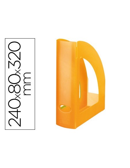 REVISTERO PLASTICO NARANJA TRANSLUCIDO