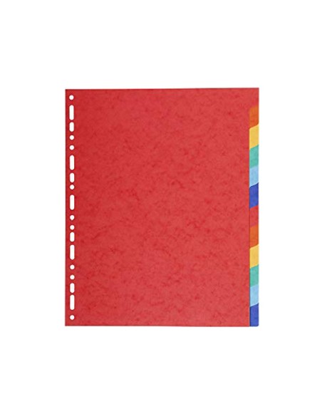 SEPARADORES EXACOMPTA CARTULINA BRILLO 12 SEP. A4+ MULTITALADRO