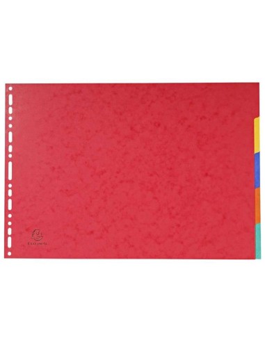 SEPARADORES EXACOMPTA CARTULINA BRILLO 5 SEP. A3 APAISADO MULTITALADR