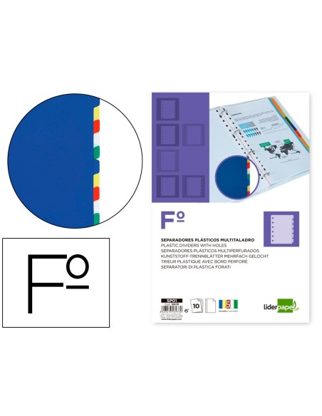 SEP.LIDERPAPEL PLASTICO JUEGO 10 SEP.FL.16 TAL.