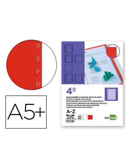 SEP.ALFABETICO PLASTICO A-Z 4º