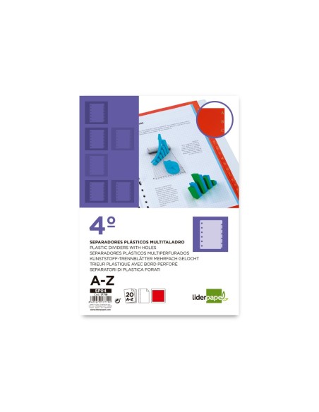 SEP.ALFABETICO PLASTICO A-Z 4º