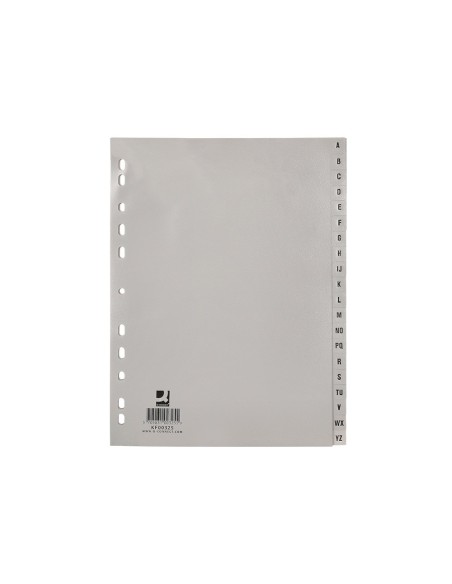 SEP.ALFABETICO Q-CON.PLASTICO A-Z DIN A4 MULTITAL.