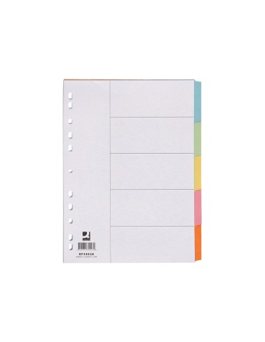 SEP.Q-CONNECT CARTULINA JUEGO 5 SEP.DIN A4 MULTITAL.