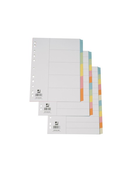 SEP.Q-CONNECT CARTULINA JUEGO 10 SEP.DIN A4-MULTITAL.