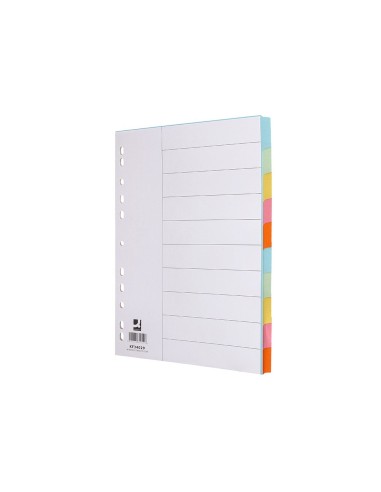 SEP.Q-CONNECT CARTULINA JUEGO 10 SEP.DIN A4-MULTITAL.