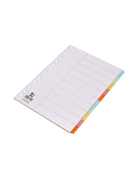 SEP.Q-CONNECT CARTULINA JUEGO 10 SEP.DIN A4-MULTITAL.