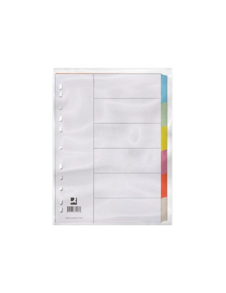 SEP.Q-CONNECT CARTULINA JUEGO 6 SEP.DIN A4 MULTITAL.