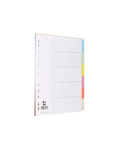 SEP.Q-CONNECT CARTULINA JUEGO 6 SEP.DIN A4 MULTITAL.