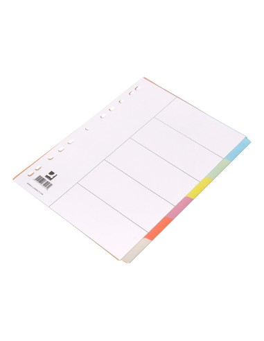 SEP.Q-CONNECT CARTULINA JUEGO 6 SEP.DIN A4 MULTITAL.