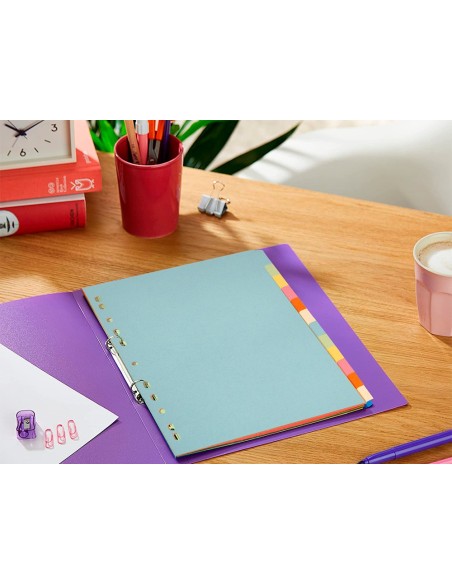 SEP.Q-CONNECT CARTULINA JUEGO 12 SEP.DIN A4-MULTITAL.