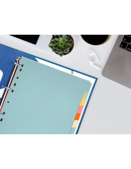 SEP.Q-CONNECT CARTULINA JUEGO 12 SEP.DIN A4-MULTITAL.