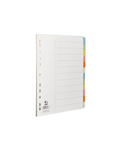 SEP.Q-CONNECT CARTULINA JUEGO 12 SEP.DIN A4-MULTITAL.