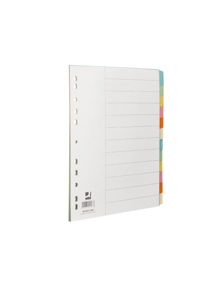 SEP.Q-CONNECT CARTULINA JUEGO 12 SEP.DIN A4-MULTITAL.