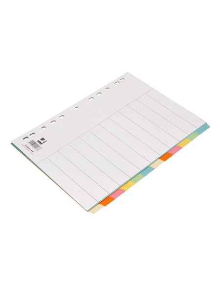 SEP.Q-CONNECT CARTULINA JUEGO 12 SEP.DIN A4-MULTITAL.