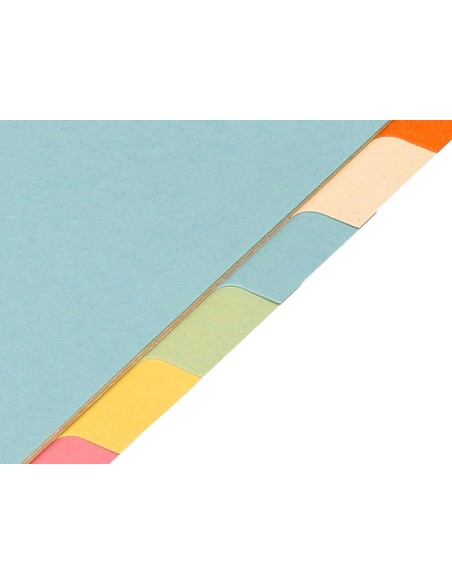 SEP.Q-CONNECT CARTULINA JUEGO 12 SEP.DIN A4-MULTITAL.