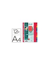 SEPARADOR EXACOMPTA CARTULINA SIMIL PRESPANJ/12 SEP.A4 MULTI.VIVOS 2