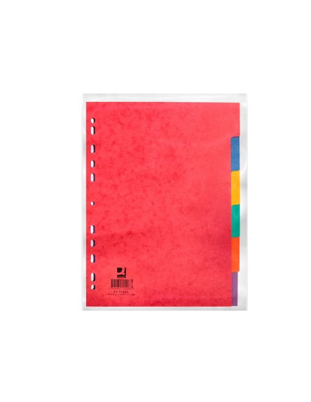 SEPARADOR Q C/CART.BRILLO JUEGO 6 SEPARADORES A4 MULTITALADRO KF15406