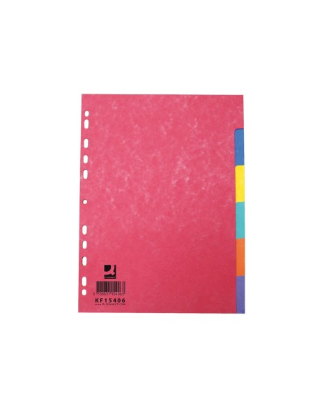 SEPARADOR Q C/CART.BRILLO JUEGO 6 SEPARADORES A4 MULTITALADRO KF15406