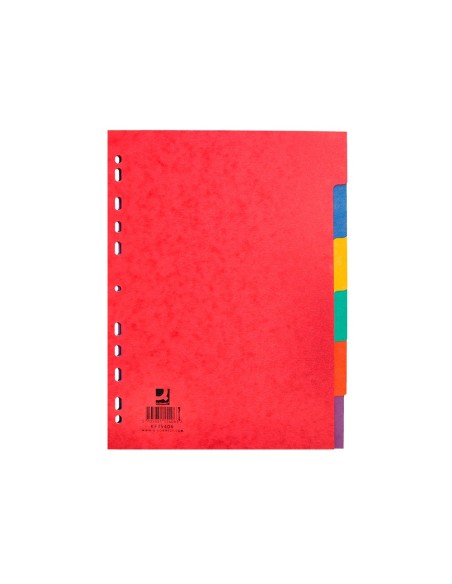 SEPARADOR Q C/CART.BRILLO JUEGO 6 SEPARADORES A4 MULTITALADRO KF15406