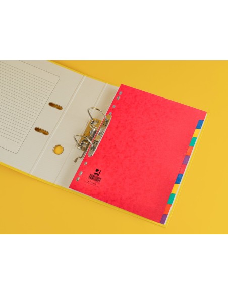 SEPARADOR Q-CON CARTULINA BRILLO JUEGO 12 SEPARADORES DIN A4+ KF15409