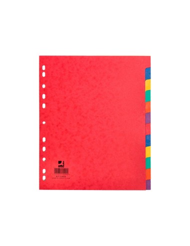 SEPARADOR Q-CON CARTULINA BRILLO JUEGO 12 SEPARADORES DIN A4+ KF15409