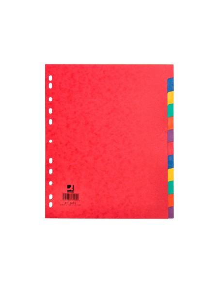 SEPARADOR Q-CON CARTULINA BRILLO JUEGO 12 SEPARADORES DIN A4+ KF15409