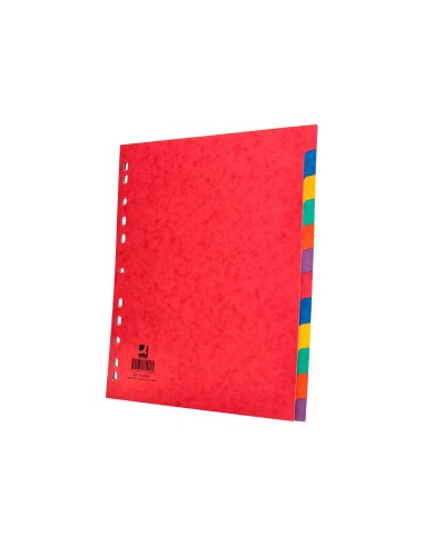 SEPARADOR Q-CON CARTULINA BRILLO JUEGO 12 SEPARADORES DIN A4+ KF15409