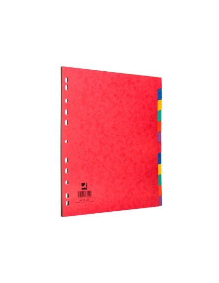 SEPARADOR Q-CON CARTULINA BRILLO JUEGO 12 SEPARADORES DIN A4+ KF15409