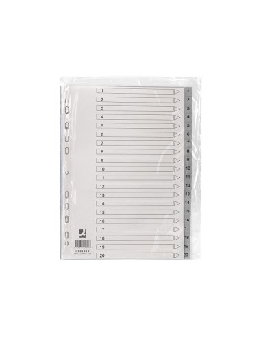 SEP.NUMERICO Q-CON.PLASTICO 1-20 JUEGO 20 SEP.A4 MULTITALADRO