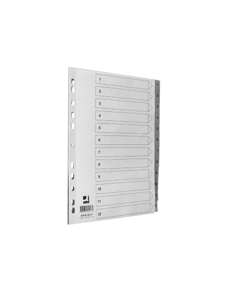 SEP.NUMERICO Q-CON.PLASTICO 1-12 JUEGO 12 SEP.A4 MULTITALADRO