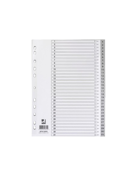 SEP.NUMERICO Q-CON.PLASTICO 1-31 JUEGO 31 SEP.A4 MULTITALADRO